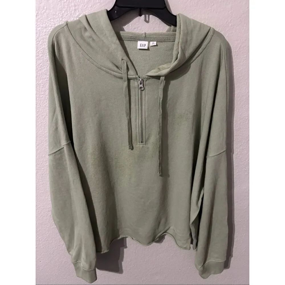 ❤️GAP Cropped Hooded Long Sleeve Sweatshirt